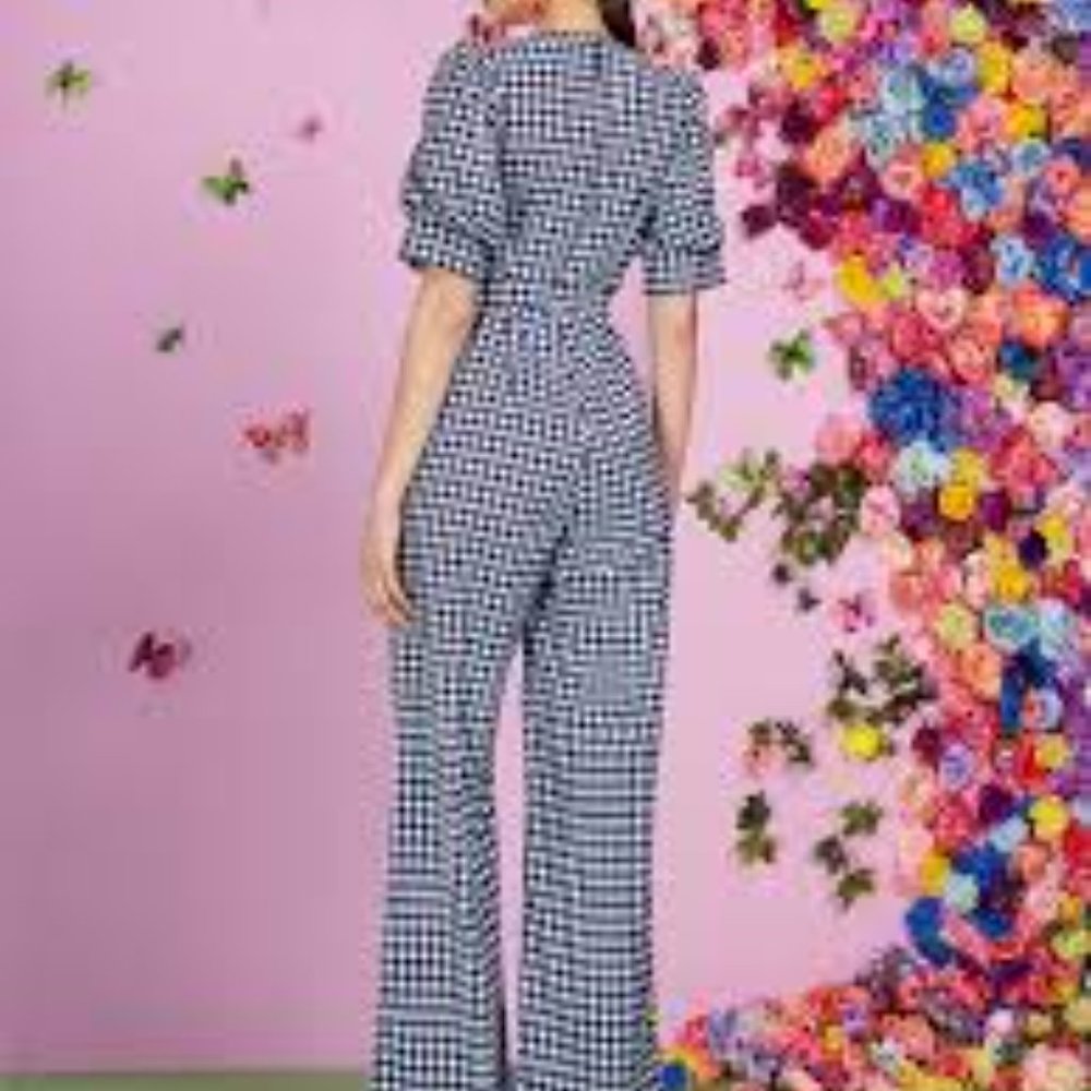 New York & Company Gingham Jumpsuit NWT - Picture 3 of 6